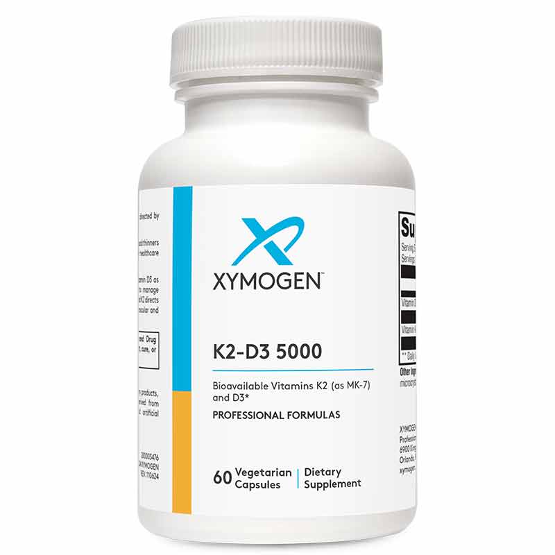 K2-D3 5000, 60 Veg Capsules, by Xymogen