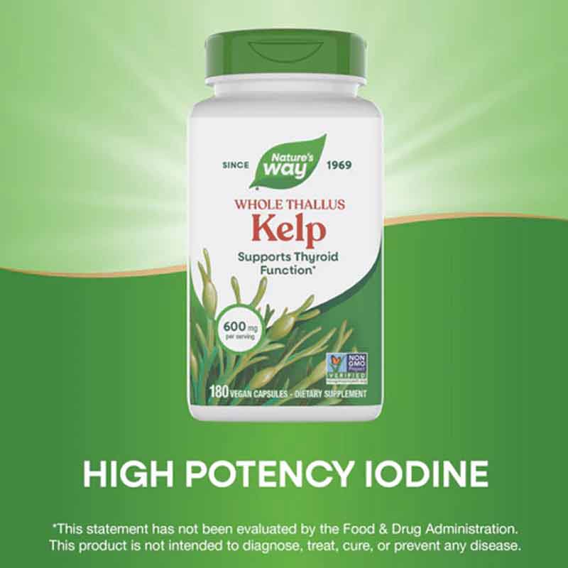 Kelp, 180 Veg Capsules, by Natures Way, image #2
