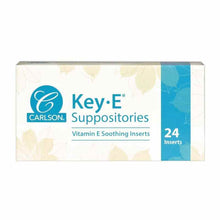Key-E Natural Vitamin E Suppositories, by Carlson Labs