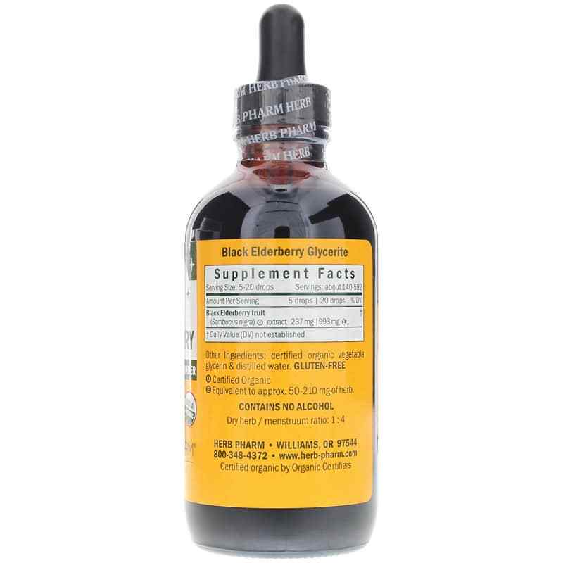 Kids Black Elderberry Extract, 4 Oz, by Herb Pharm, image #2