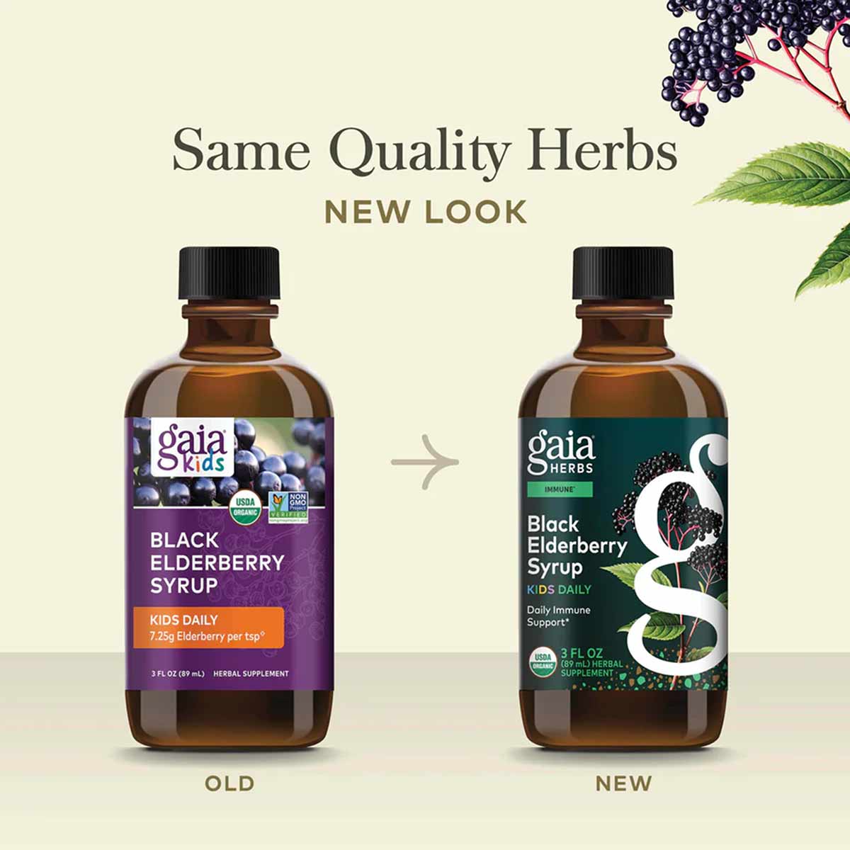 Kids Black Elderberry Syrup, by Gaia Herbs