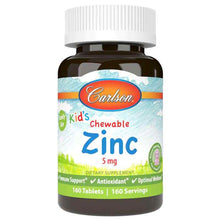 Kid's Chewable Zinc 5 Mg, 160 Tablets, by Carlson Labs