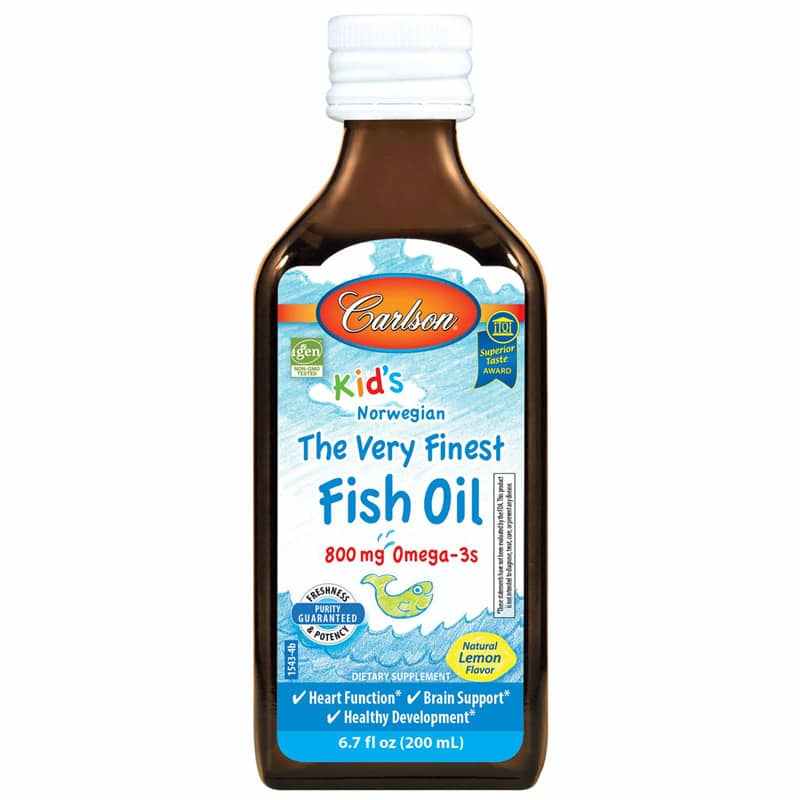 Kid's Fish Oil 800 Mg Omega-3s Lemon, by Carlson Labs