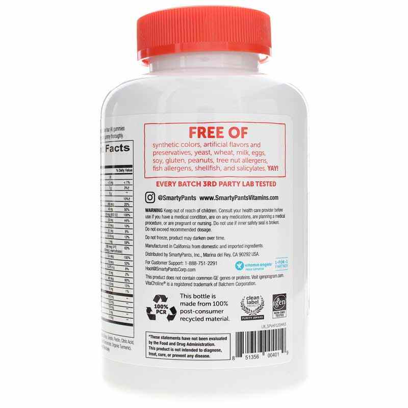 Kids Formula, Multi Flavor, 120 Gummies, by SmartyPants Vitamins, image #3