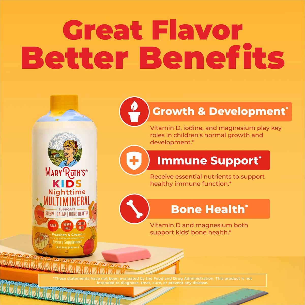Kids Liquid Nighttime Multimineral, by MaryRuth's Organics