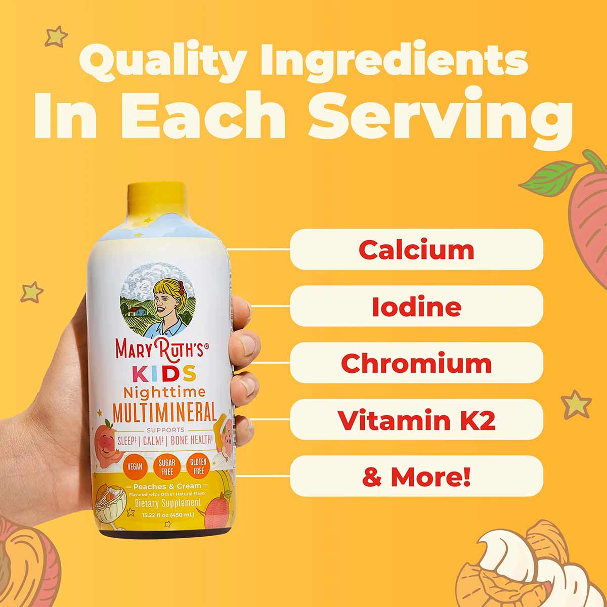 Kids Liquid Nighttime Multimineral, by MaryRuth's Organics