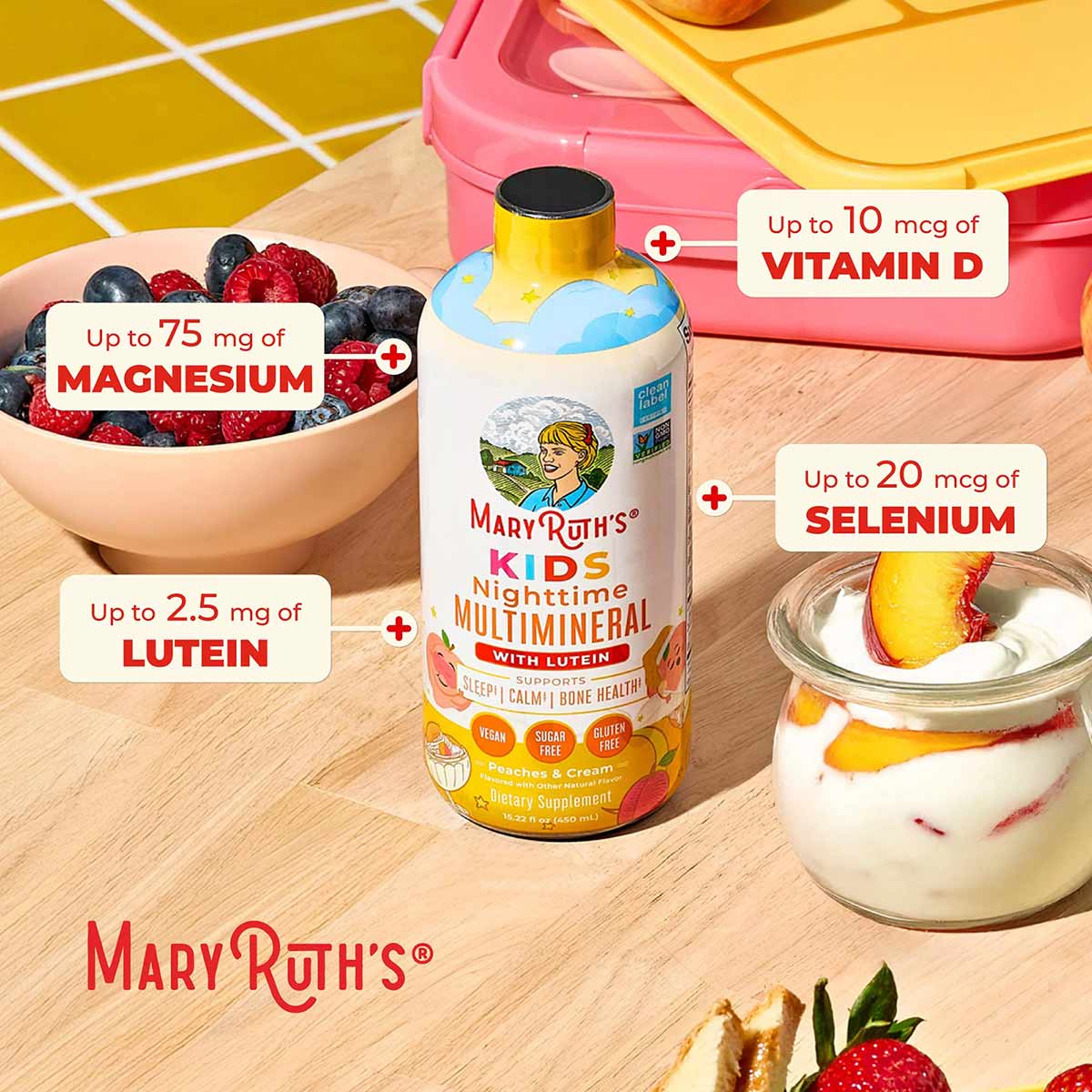 Kids Liquid Nighttime Multimineral, by MaryRuth's Organics