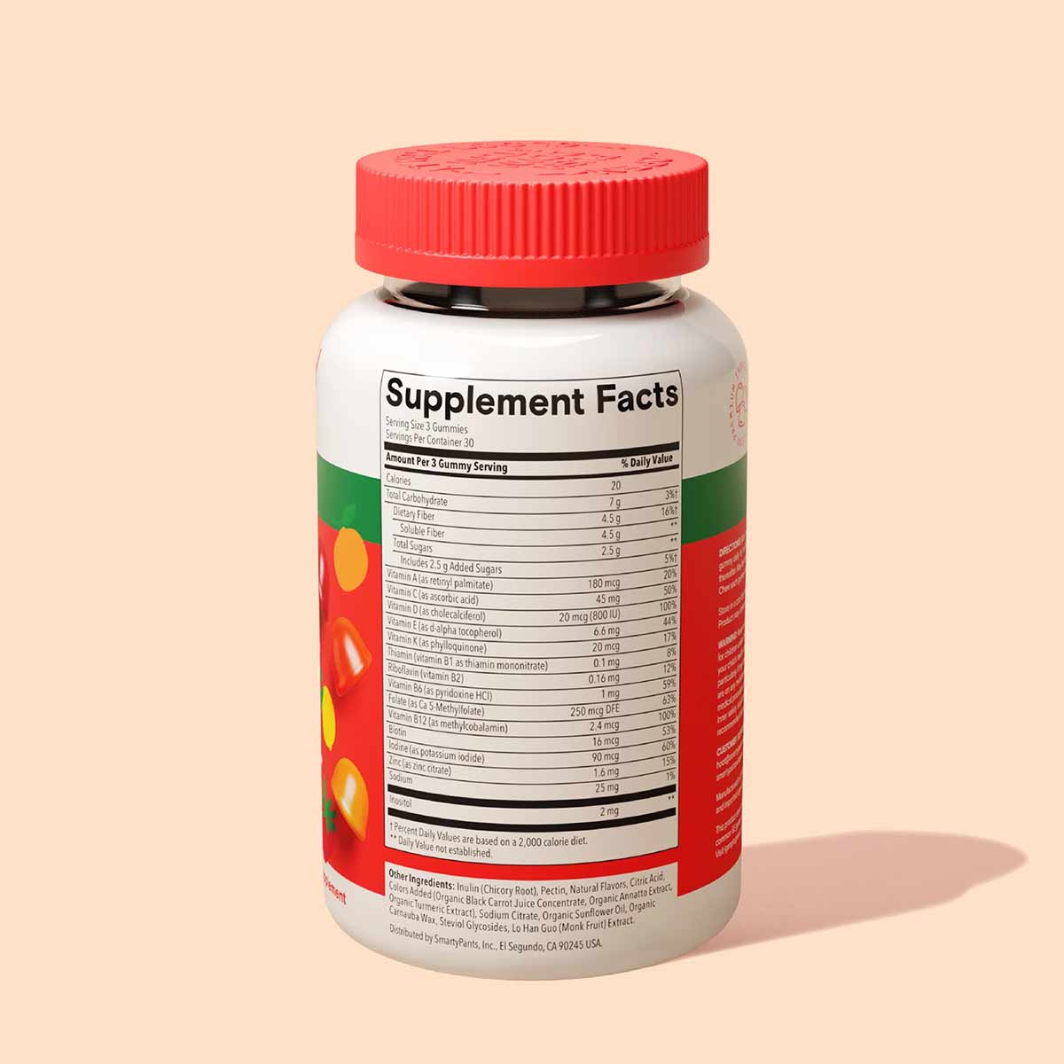 Kids Plus Multi & Fiber, 90 Gummies, by SmartyPants Vitamins