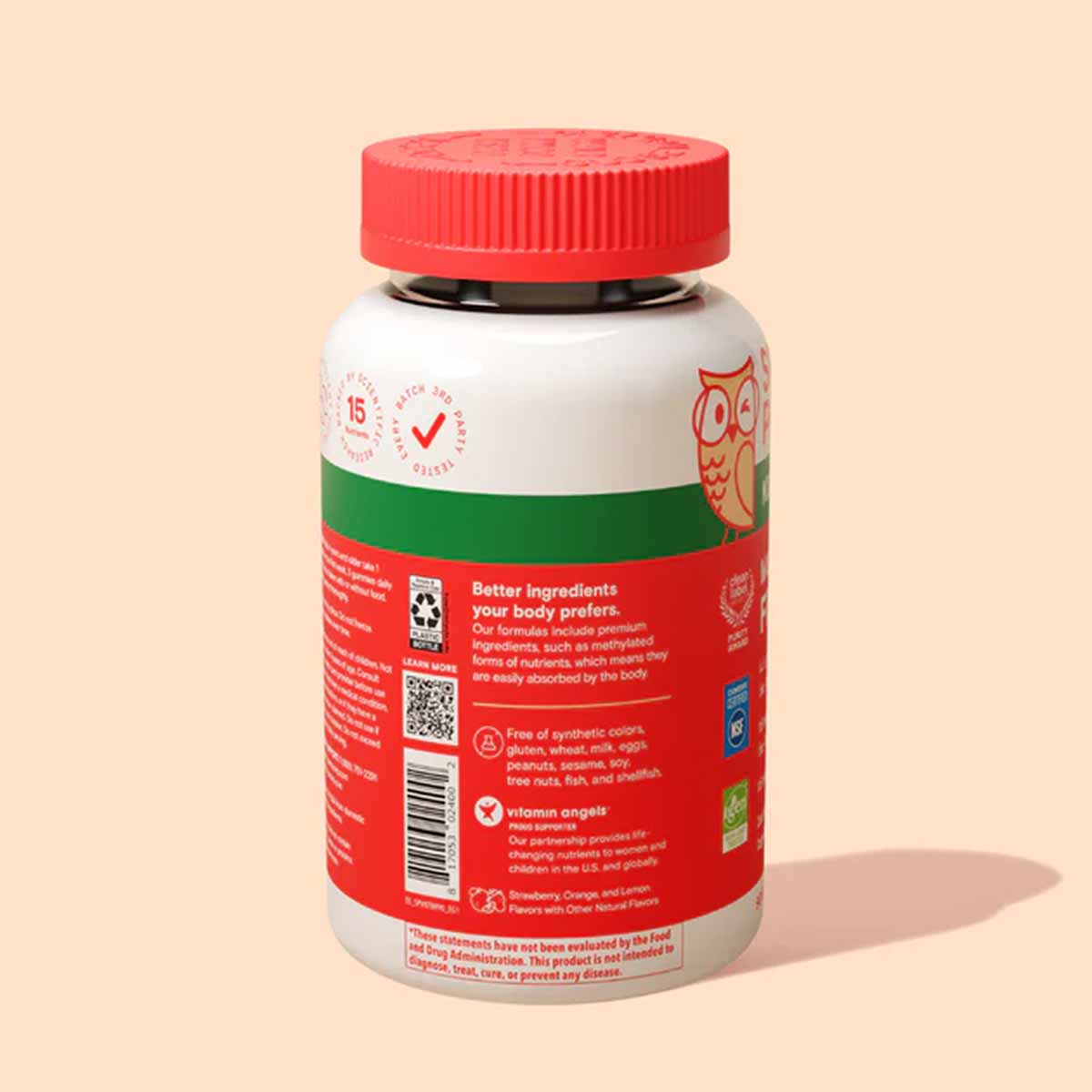 Kids Plus Multi & Fiber, 90 Gummies, by SmartyPants Vitamins