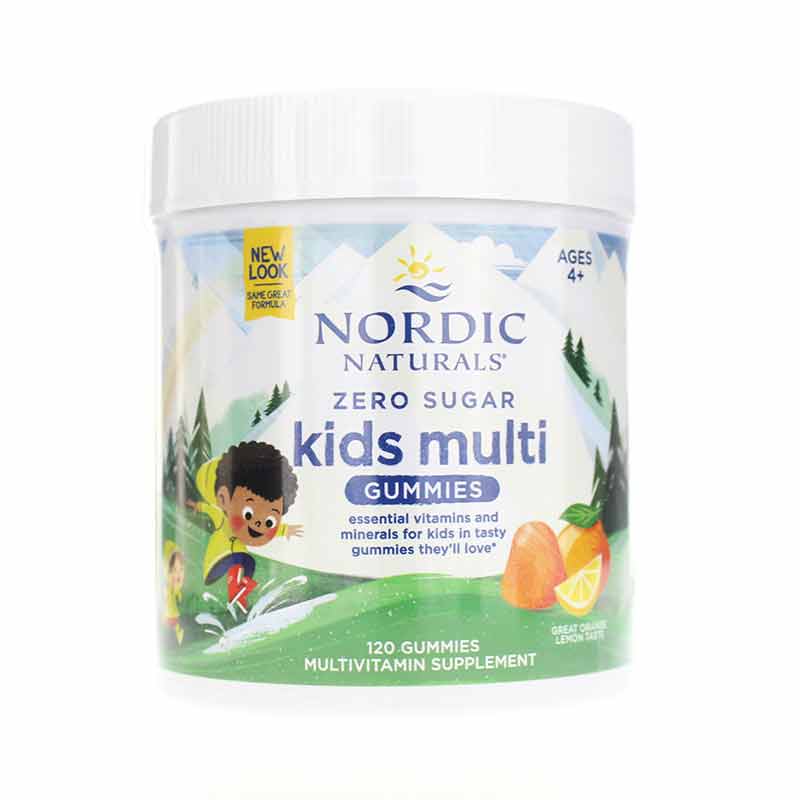 Kids Multi Gummies Zero Sugar, 120 Gummies, by Nordic Naturals