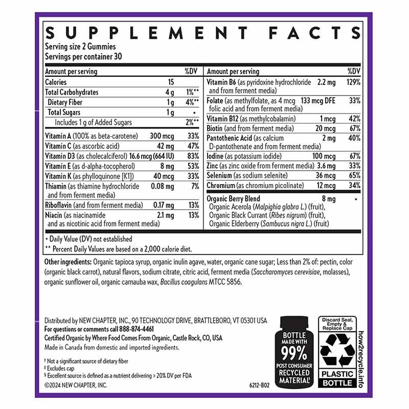 Kids Multivitamin Gummies, by New Chapter, image #2