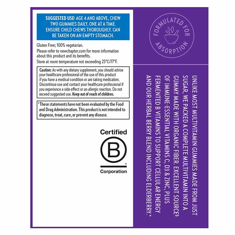 Kids Multivitamin Gummies, by New Chapter, image #3