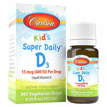 Kids Super Daily D3 600 IU Vitamin D Liquid, by Carlson Labs