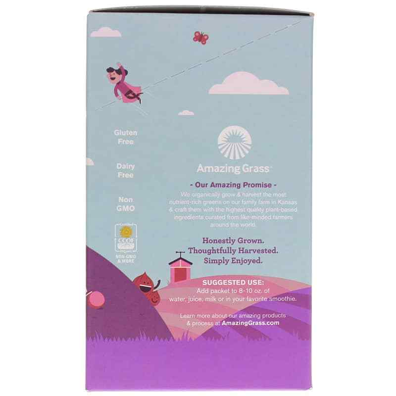 Kidz Superfood, Berry Blast, 15 Packets, by Amazing Grass, image #4