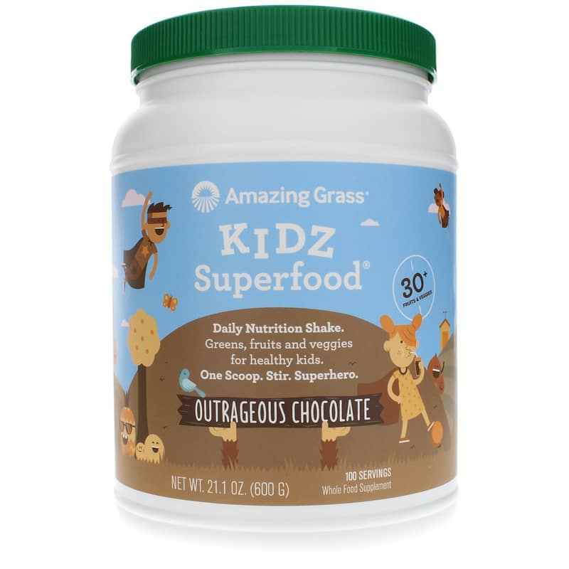 Kidz Superfood, Outrageous Chocolate, 100 Servings, by Amazing Grass