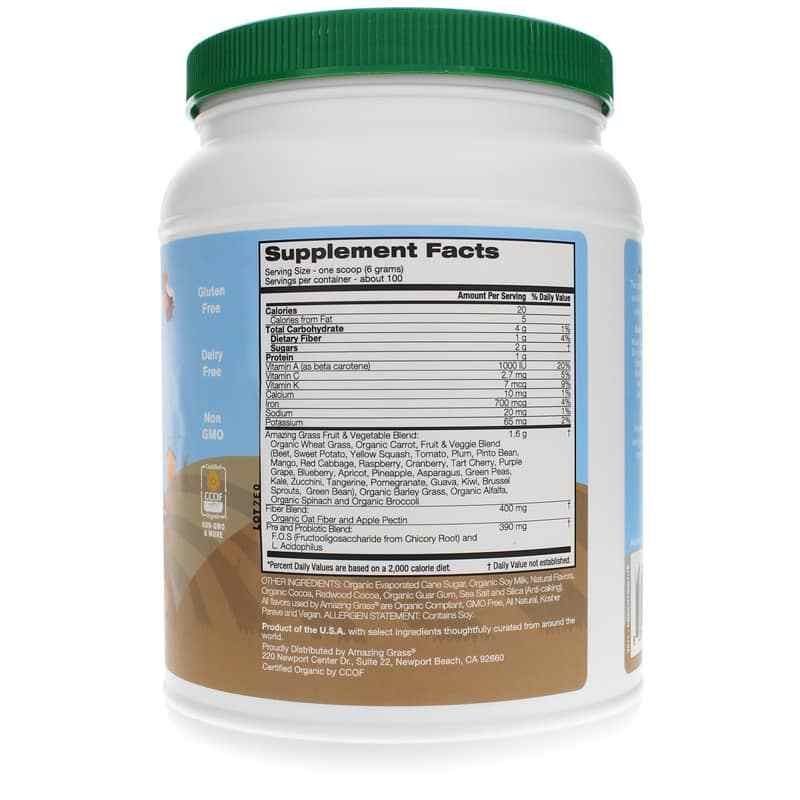 Kidz Superfood, Outrageous Chocolate, 100 Servings, by Amazing Grass, image #2