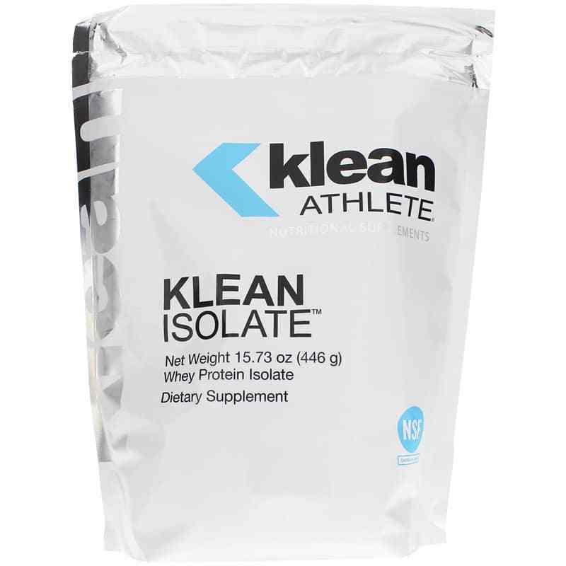 Klean Isolate Whey Protein, Plain, 15.73 Oz, by Klean Athlete