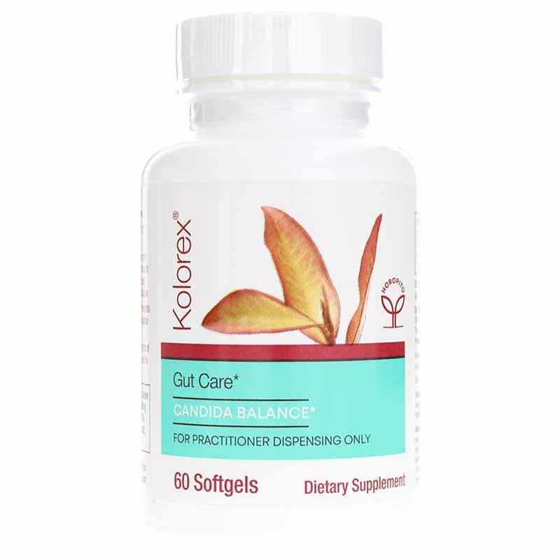 Kolorex Practitioner Gut Care Candida Balance, 60 Softgels, by Natures Sources