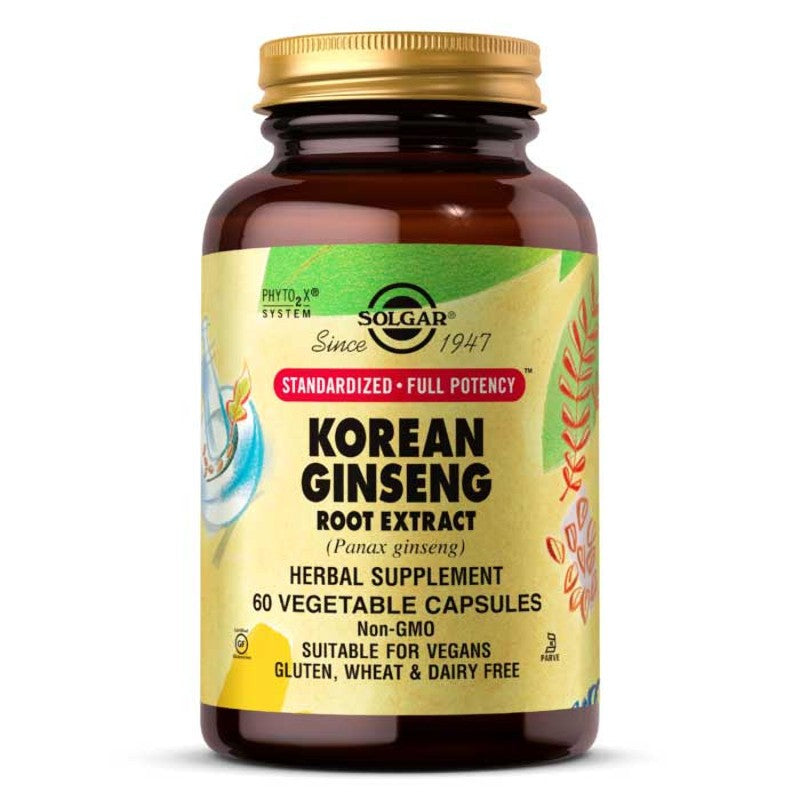 Korean Ginseng Root Extract Standardized Full Potency, by Solgar