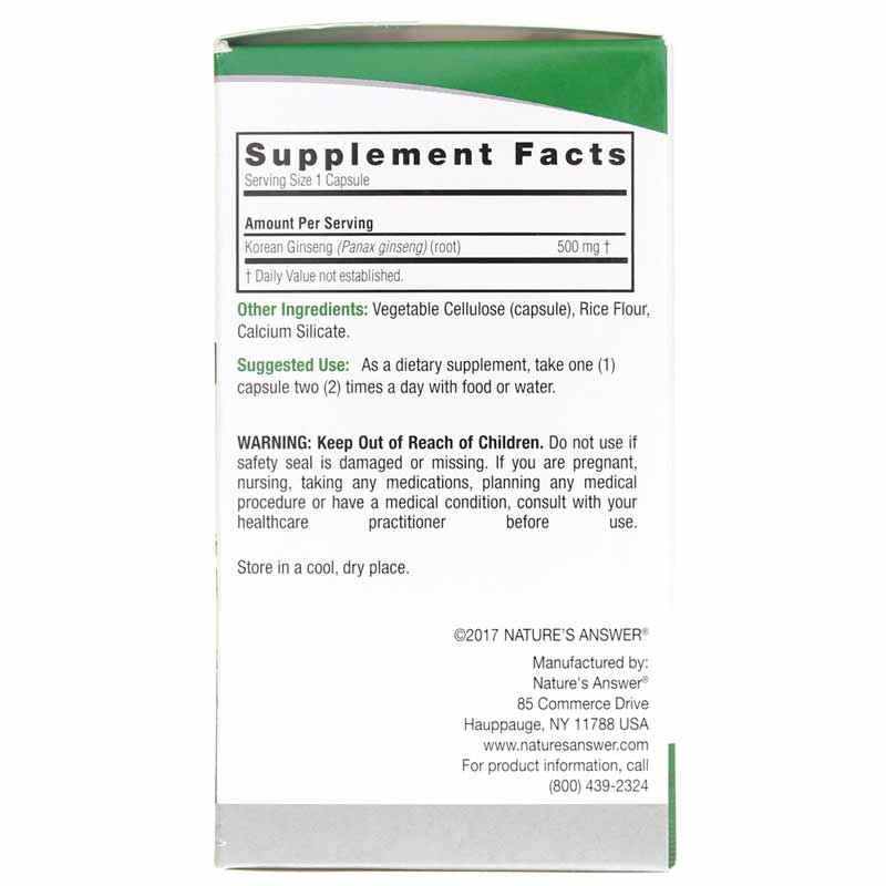 Korean Panax Ginseng Root, by Natures Answer, image #2
