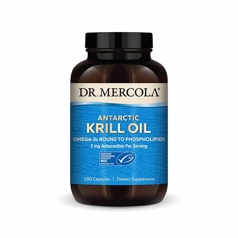 Krill Oil Antarctic, 180 Capsules, by Dr. Mercola