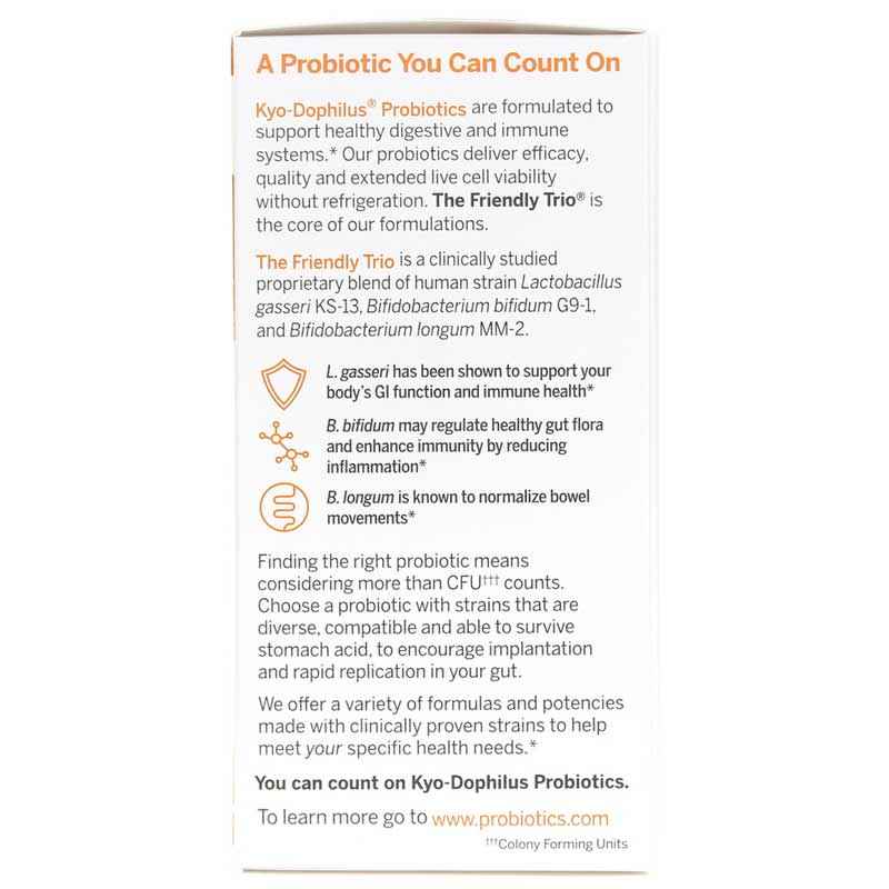 Kyo-Dophilus Daily Probiotic Immune & Digestive Support, 90 Capsules, by Kyolic, image #2