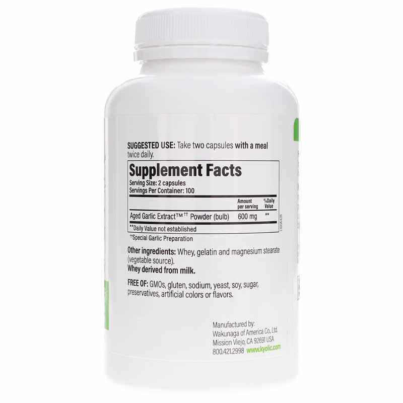 Kyolic Formula 100 Cardiovascular, 200 Capsules, by Kyolic, image #2