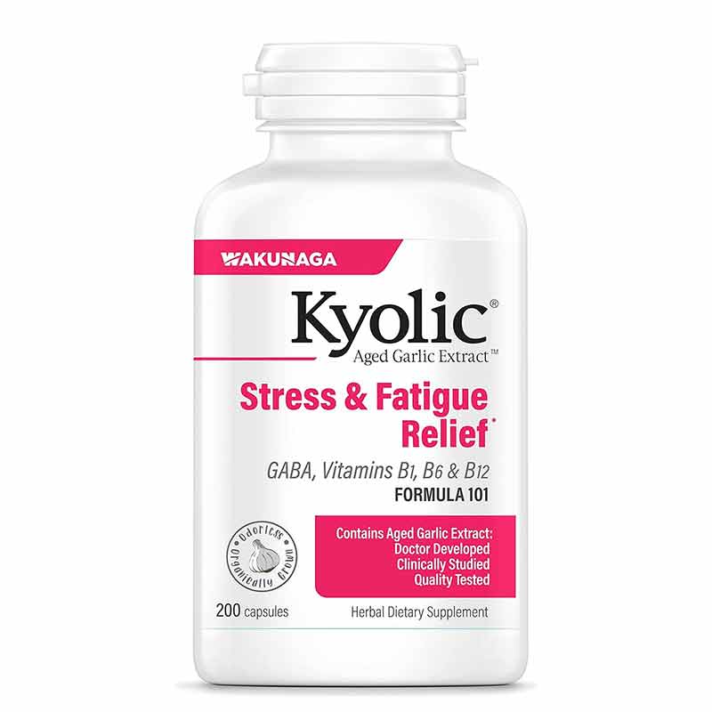 Kyolic Formula 101 Stress & Fatigue Relief, 200 Capsules, by Kyolic