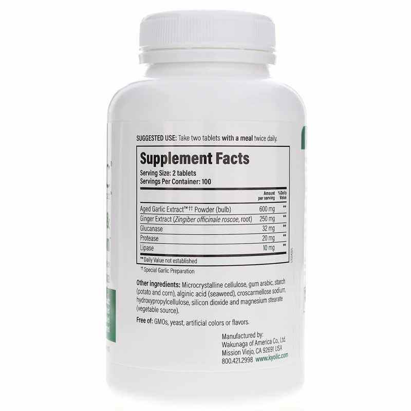 Kyolic Formula 102 Cleanse & Digestion, 200 Veg Tablets, by Kyolic, image #2