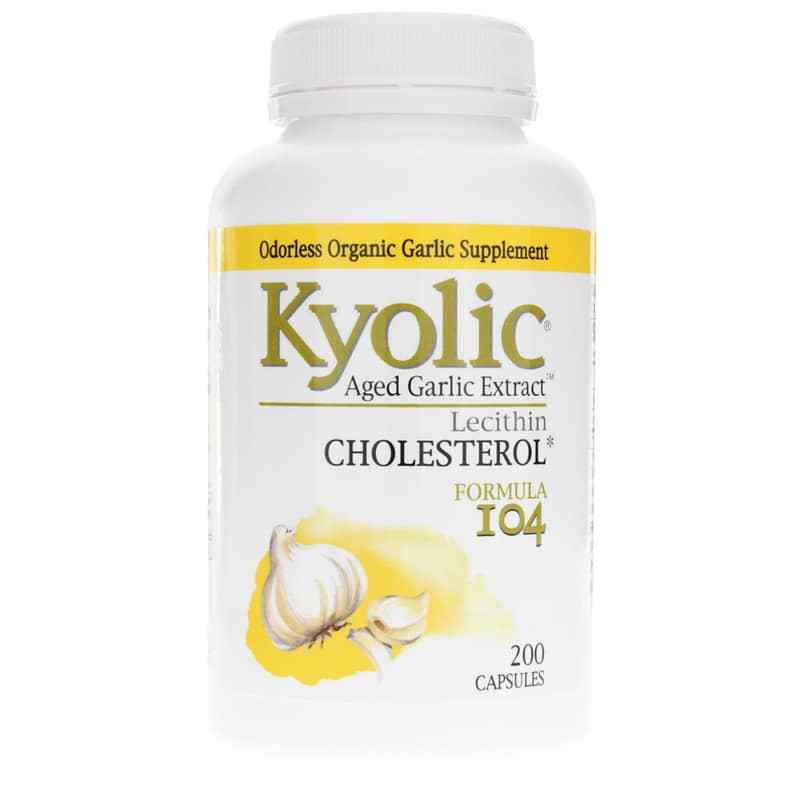 Kyolic Formula 104 Lecithin Cholesterol, 200 Capsules, by Kyolic
