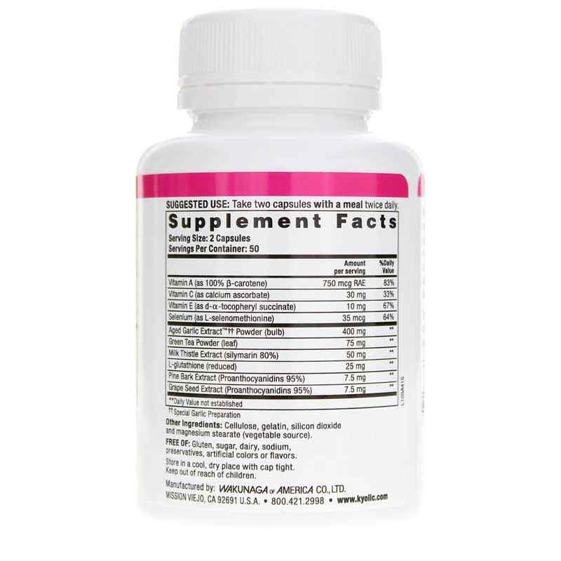 Kyolic Formula 105 Detox & AntiAging, 100 Capsules, by Kyolic, image #2