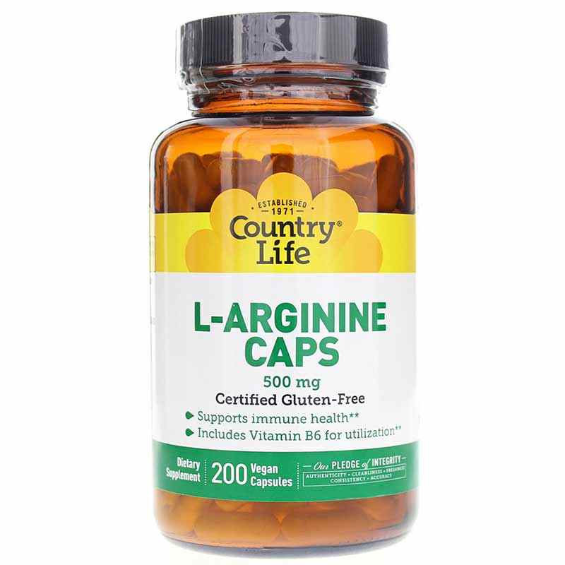L-Arginine 500 Mg, by Country Life