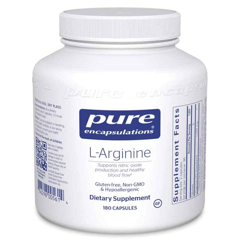 L-Arginine, 180 Capsules, by Pure Encapsulations
