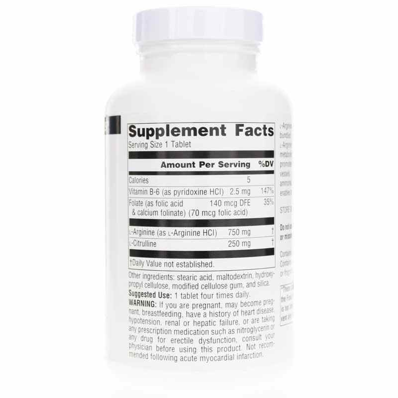 L-Arginine L-Citrulline Complex, 120 Tablets, by Source Naturals, image #2