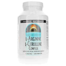 L-Arginine L-Citrulline Complex, 240 Tablets, by Source Naturals