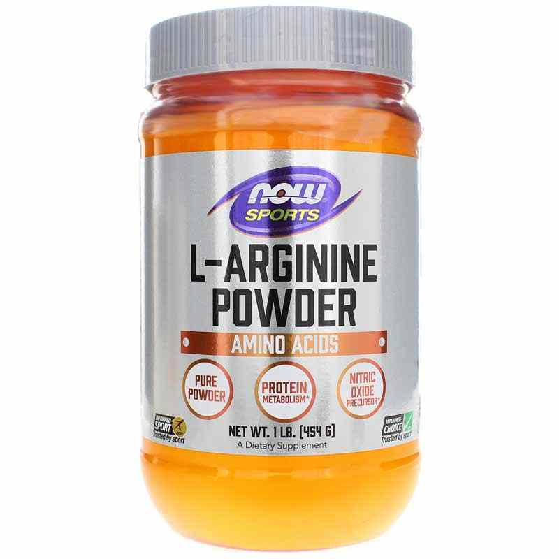 L-Arginine Powder, 1 Lb, by NOW Foods