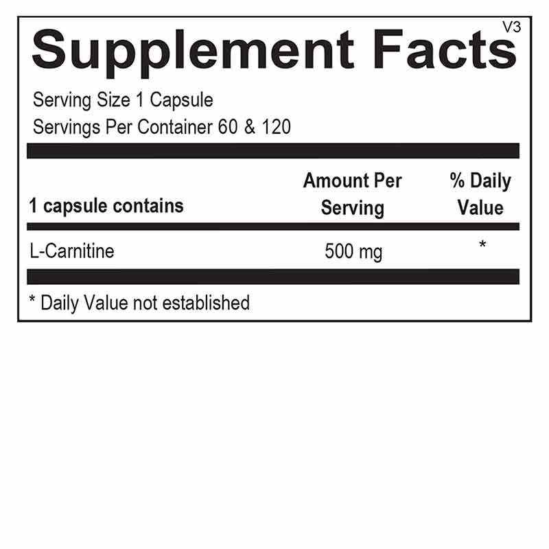 L-Carnitine, 120 Capsules, by Ortho Molecular, image #2