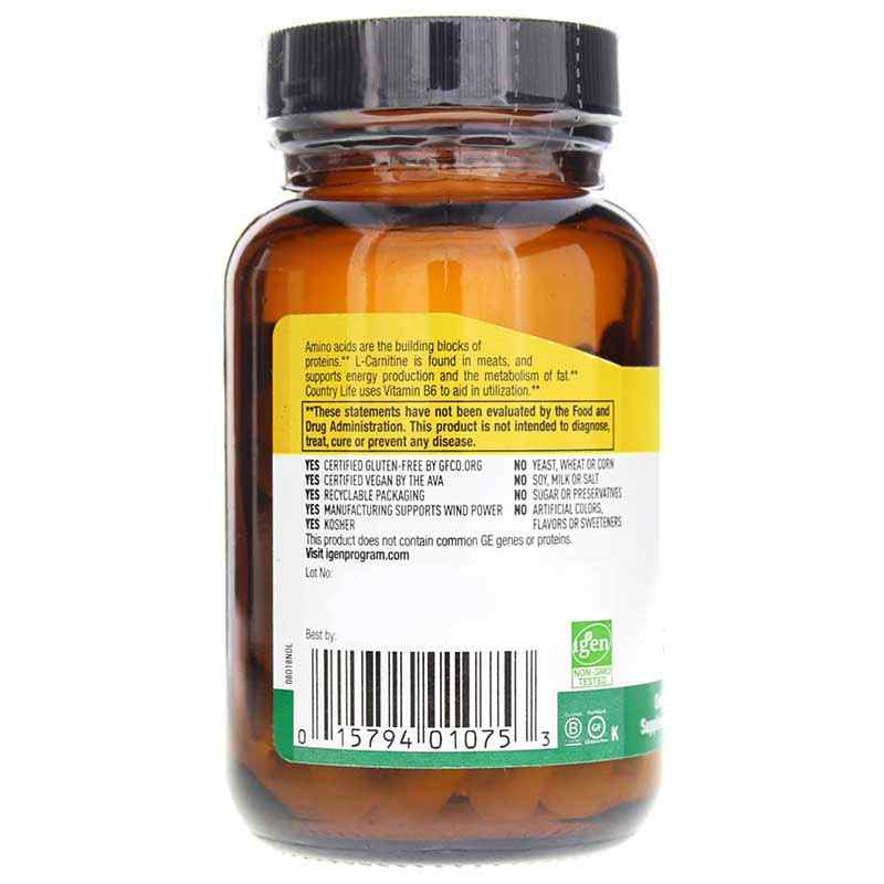 L-Carnitine Caps 500 Mg, by Country Life, image #3