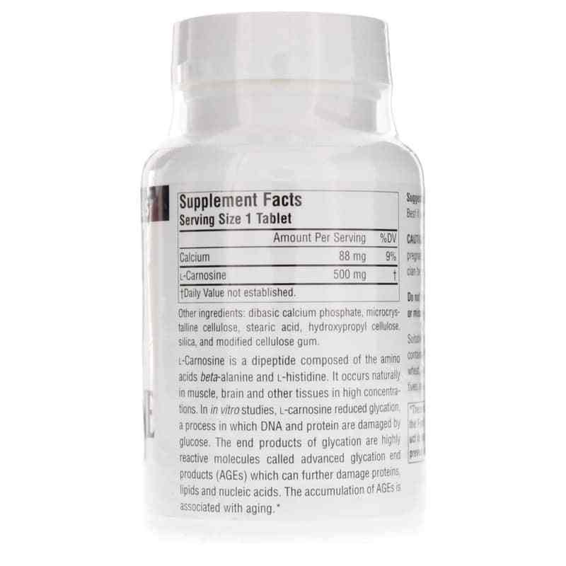 L-Carnosine 500 Mg, 60 Tablets, by Source Naturals, image #2