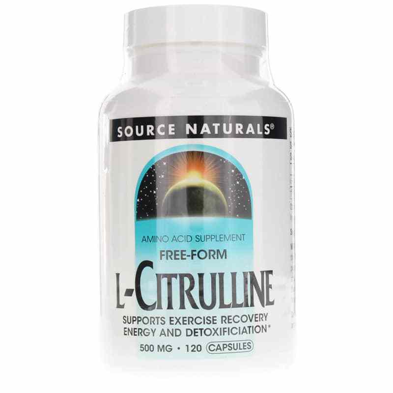 L-Citrulline 500 Mg, 120 Capsules, by Source Naturals