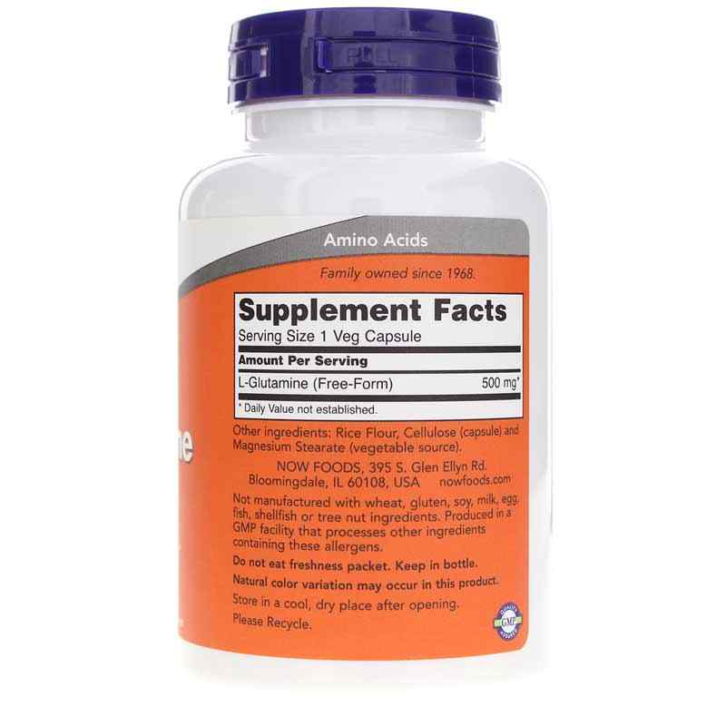 L-Glutamine 500 Mg, by NOW Foods, image #2
