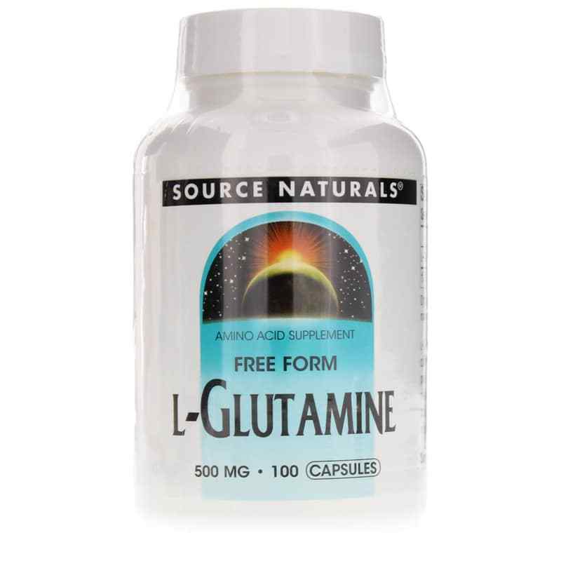 L-Glutamine 500 Mg Capsules, 100 Capsules, by Source Naturals