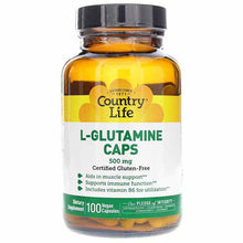 L-Glutamine Caps 500 Mg, by Country Life