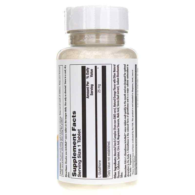 L-Glutathione 25 Mg ActivMelt, Orange, by Kal, image #2