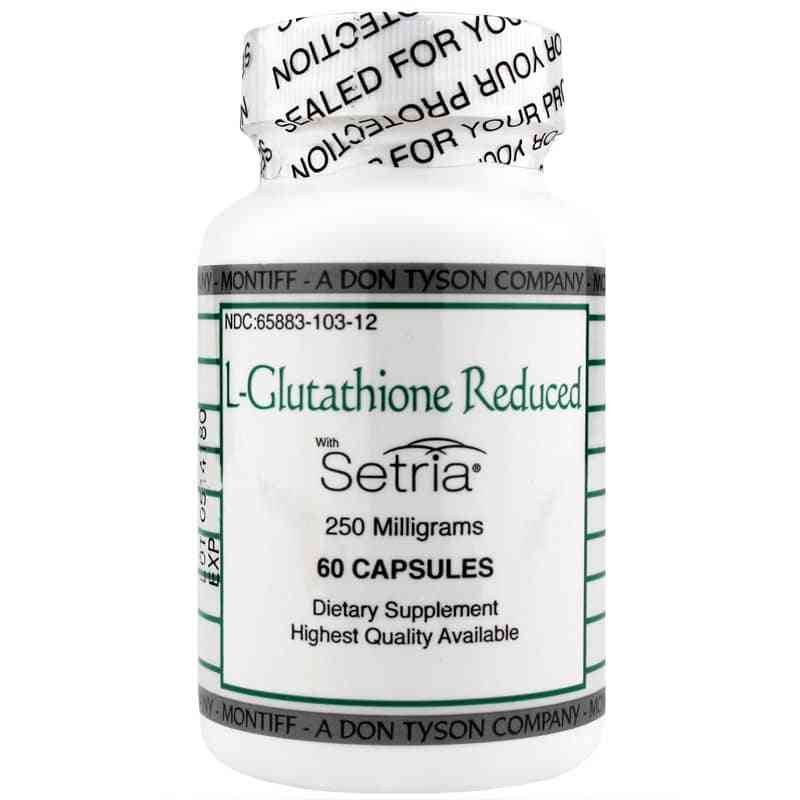 L-Glutathione Reduced with Setria 250 Mg, Montiff – Professional Supplement Center