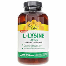 L-Lysine 1000 Mg, 250 Tablets, by Country Life
