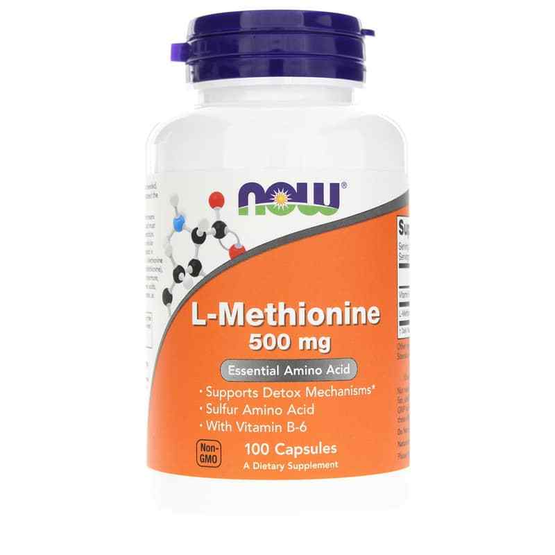 L-Methionine 500 Mg, by NOW Foods