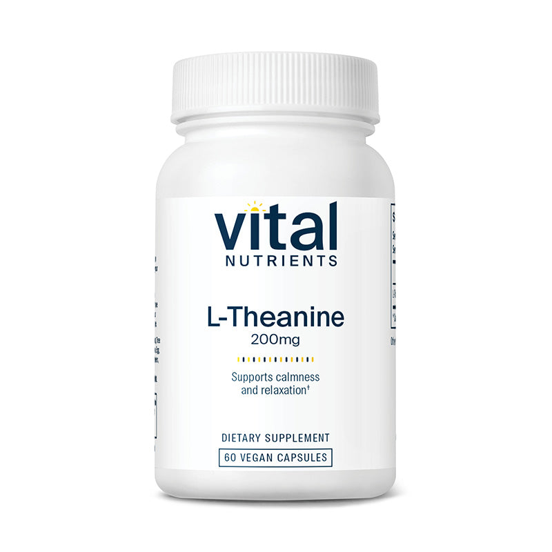 L-Theanine 200 Mg, 120 Capsules, by Vital Nutrients