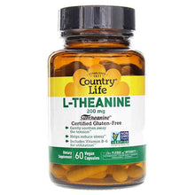 L-Theanine 200 Mg, 60 Vegan Capsules, by Country Life