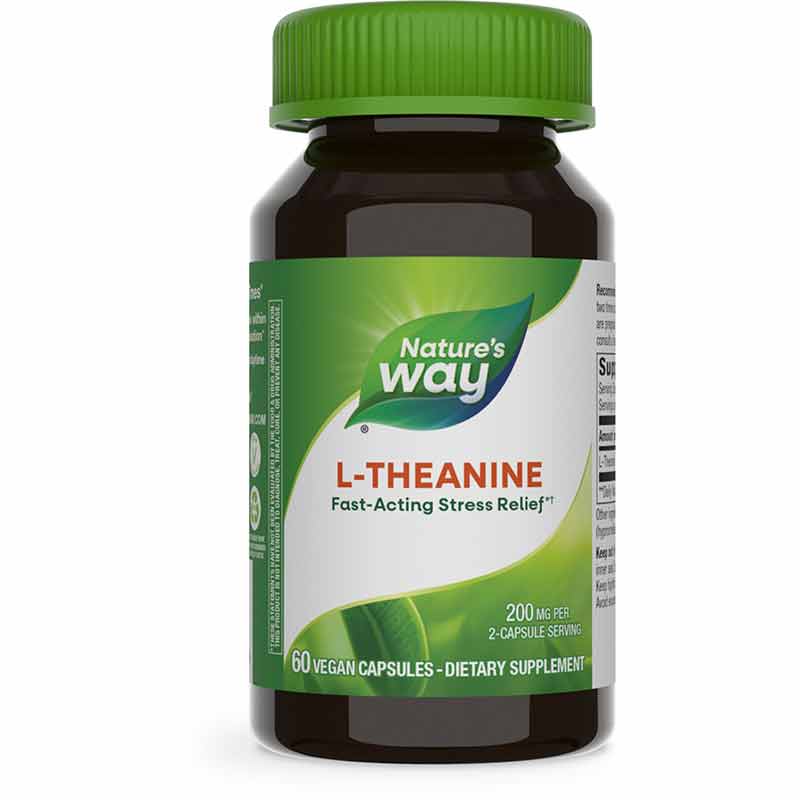 L-Theanine 200 Mg, 60 Veg Capsules, by Natures Way